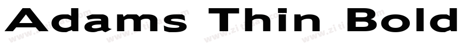 Adams Thin Bold Italic字体转换